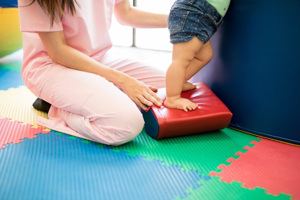 physical therapy and balance with baby